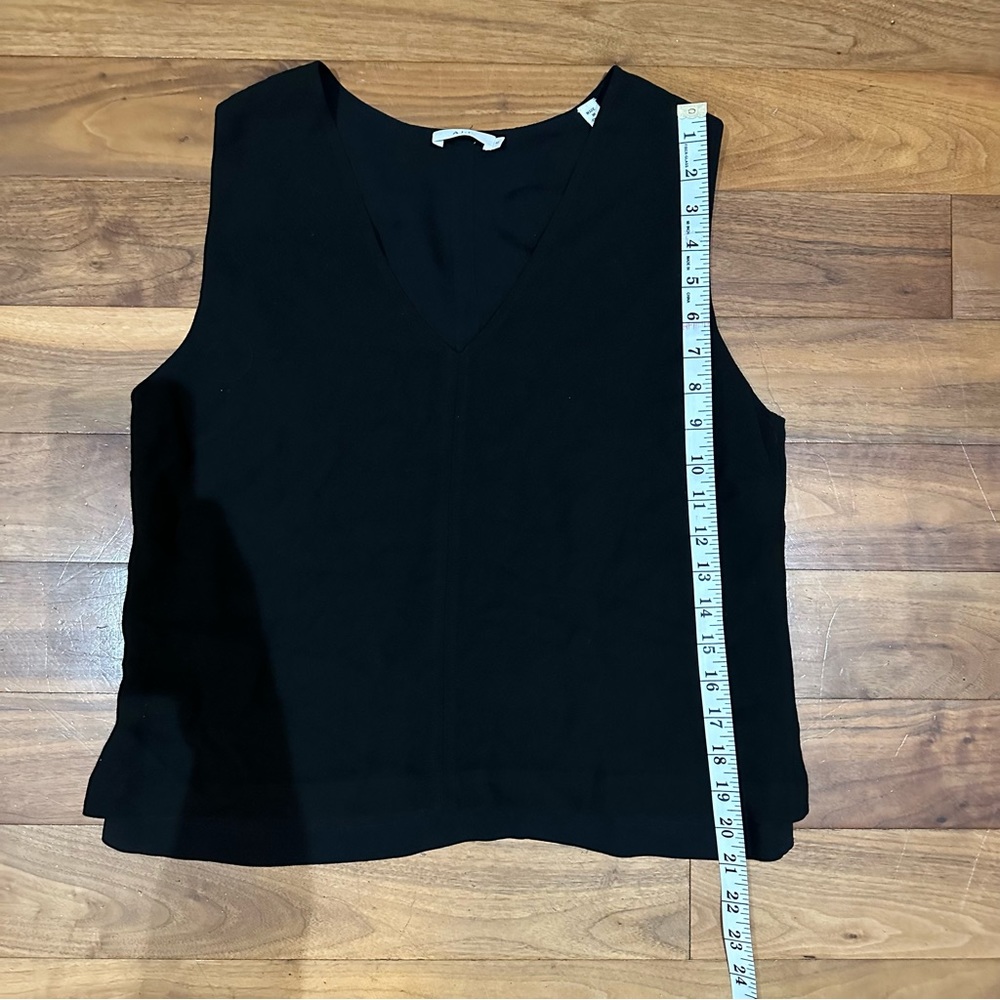 Black ALC V-Neck Double Lined Tank